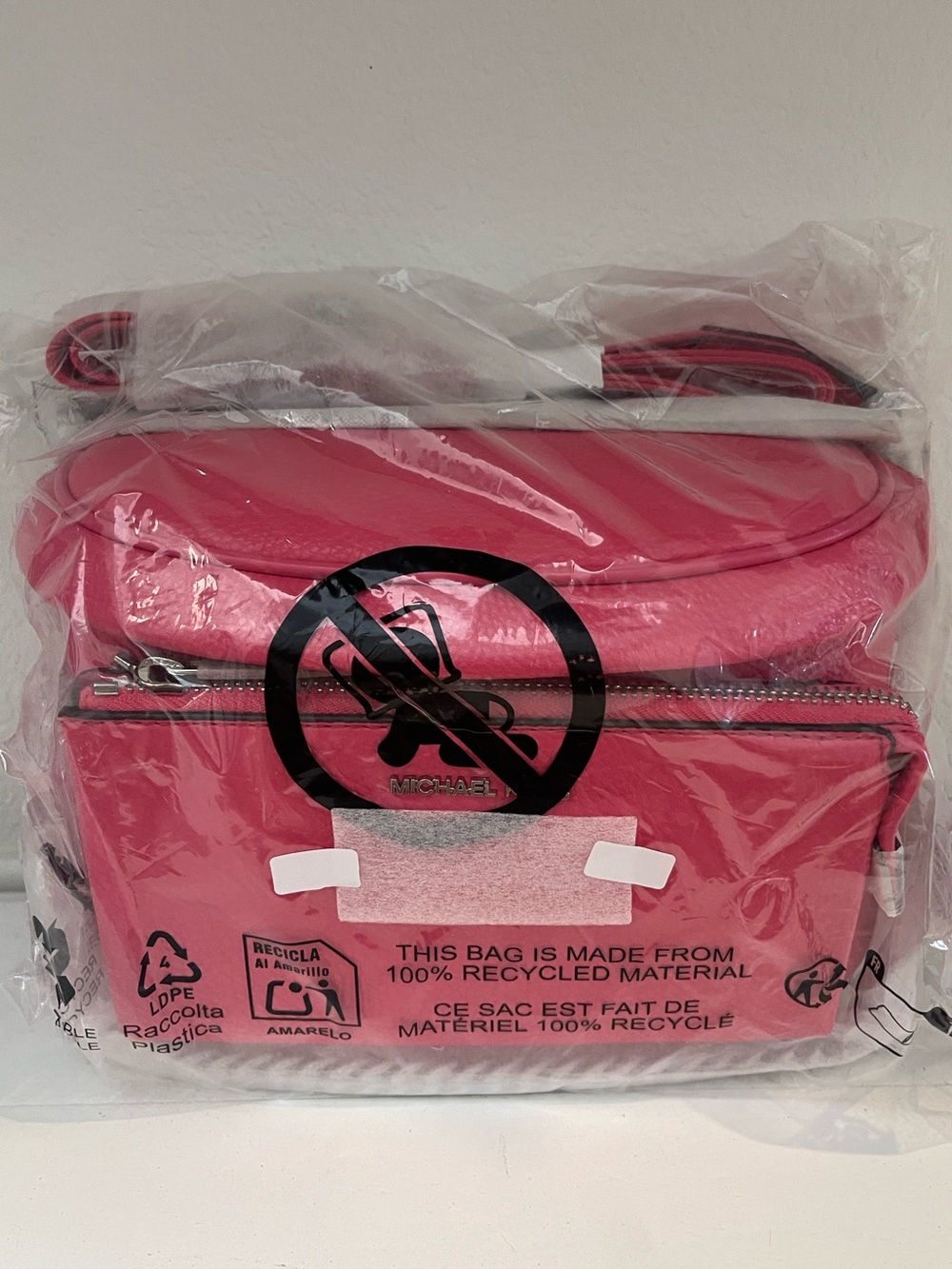 Michael Kors Slater Medium Sling Pack NEW in Hibiscus